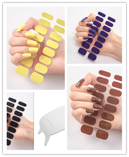 Letter Design Nail Stickers