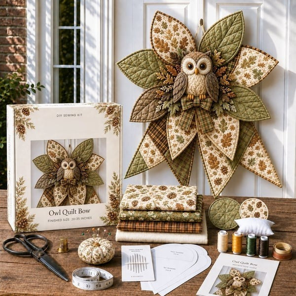 DIY Oversized Quilted Bow Sewing Kit