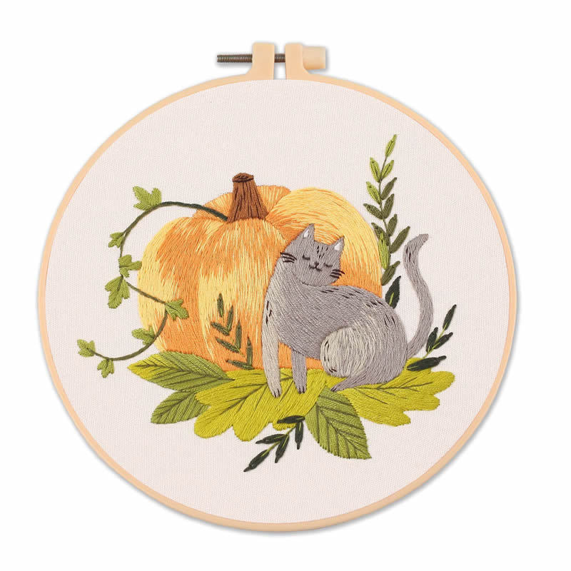Cat Embroidery Kit