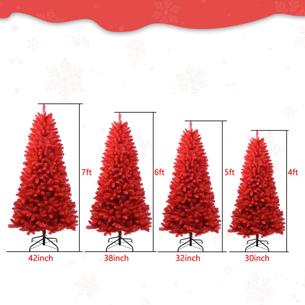 5 ft Red Christmas Tree