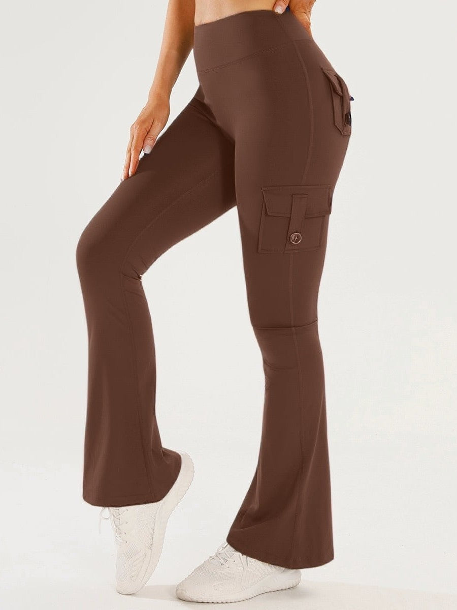 Women's Flared Yoga Cargo Pants