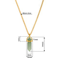 Glass Hexagon Prism Necklace