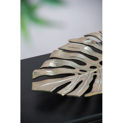Gold Monstera Leaf Wall Decor