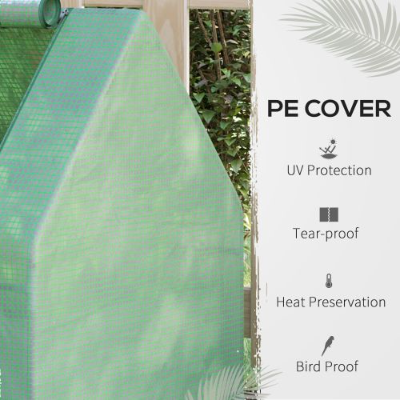Raised Garden Bed with Greenhouse Cover