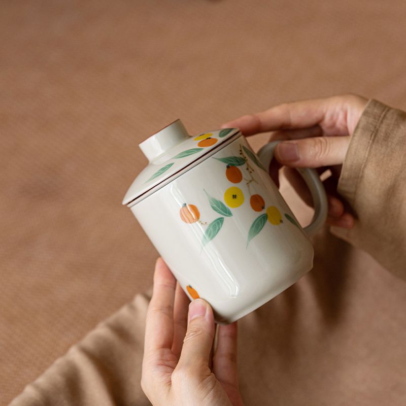 Hand-Painted Loquat Mug