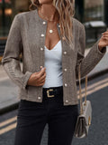 Women's Herringbone Double-Breasted Jacket