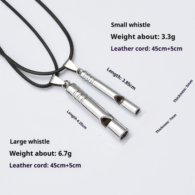 Steel Whistle Keychain