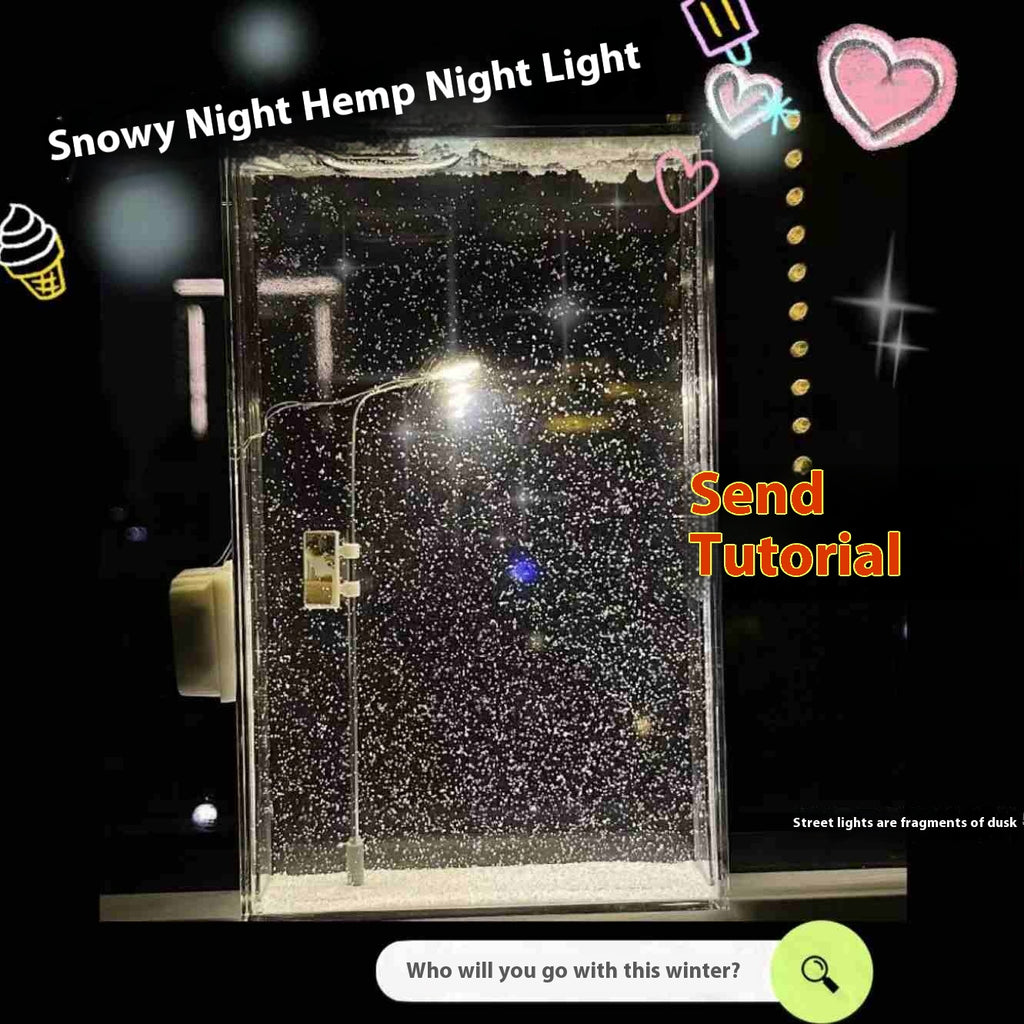 DIY Snowy Village Night Light