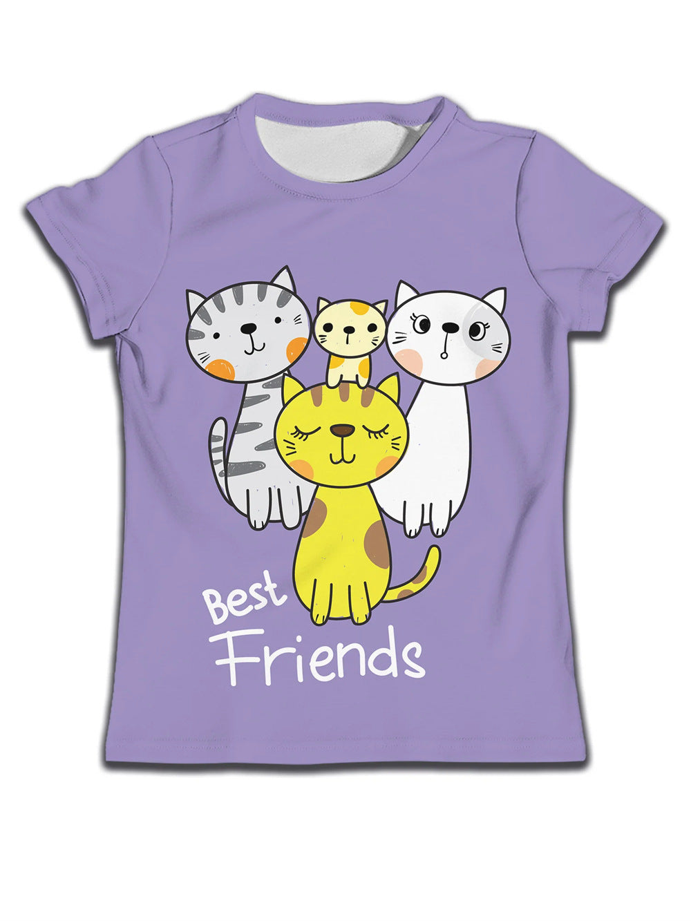 Kids' Cute Cat Graphic Tee