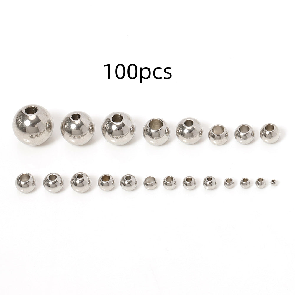 Stainless Steel Spacer Beads (100 pcs)