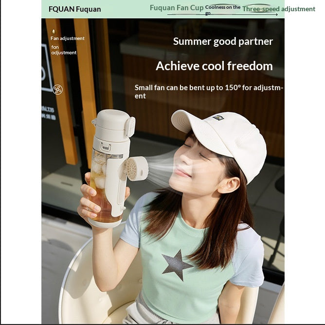 Cooling Fan Water Bottle