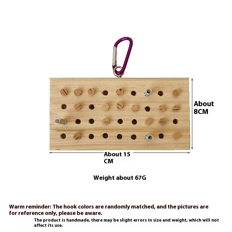 Wooden Keyboard Parrot Toy