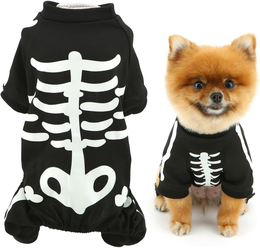Glow Skeleton Dog Costume