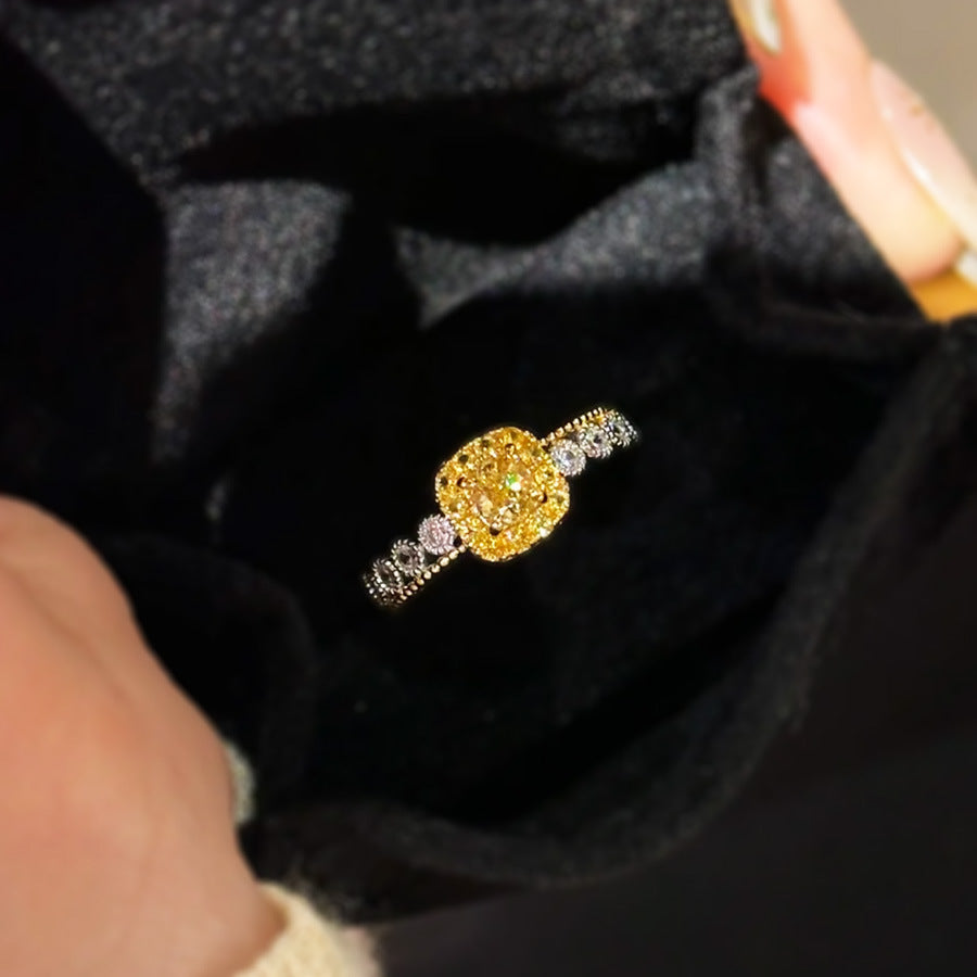 Sugar Cube Crystal Ring