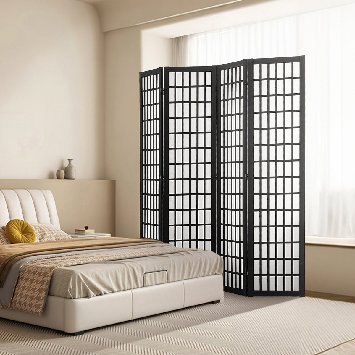 4-Panel Folding Room Divider