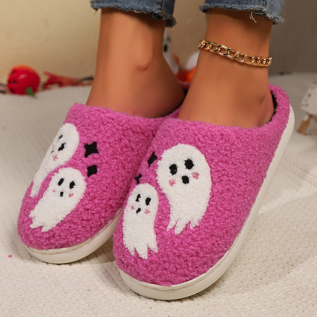 Cute Ghost Plush Slippers