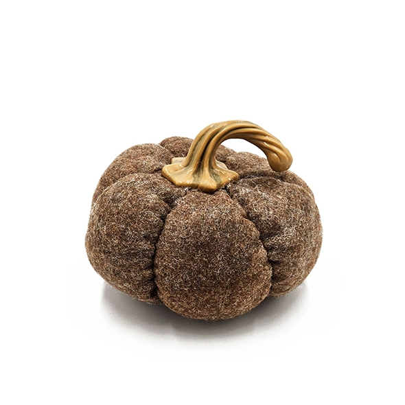 Brown Fabric Pumpkins (Set of 3)