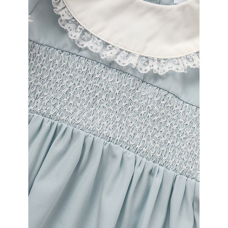 Toddler Smocked Puff-Sleeve Dress