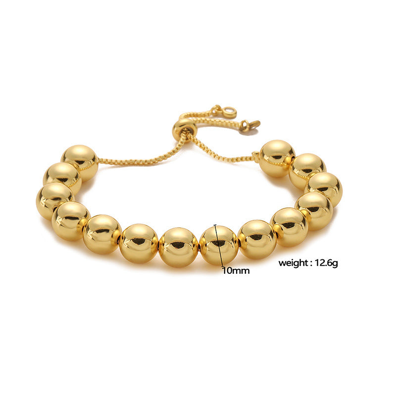 Adjustable Beaded Slider Bracelet