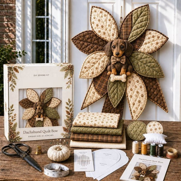 DIY Oversized Quilted Bow Sewing Kit