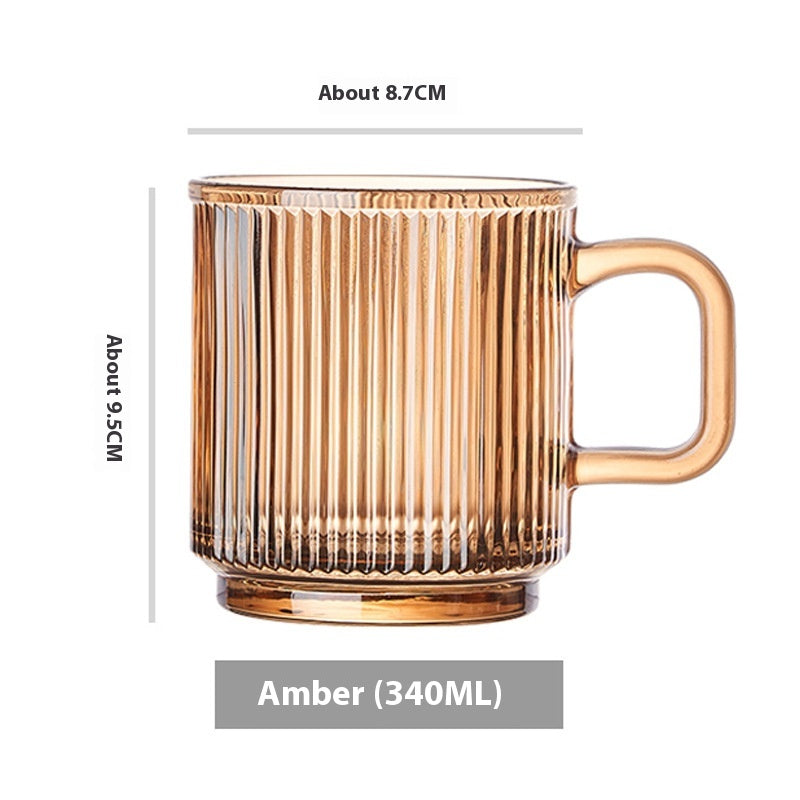 Striped Glass Mug