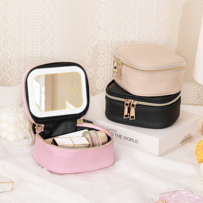 Makeup Bag with LED Mirror