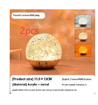 Water Ripple Crystal Lamp