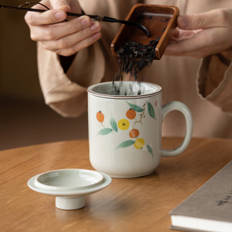 Hand-Painted Loquat Mug