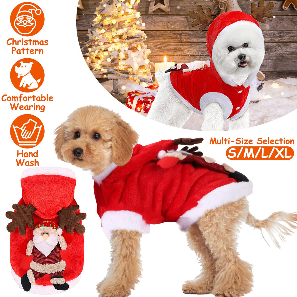 Santa Reindeer Pet Costume