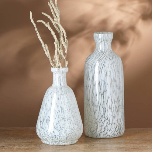 Speckled Glass Bottle Vase