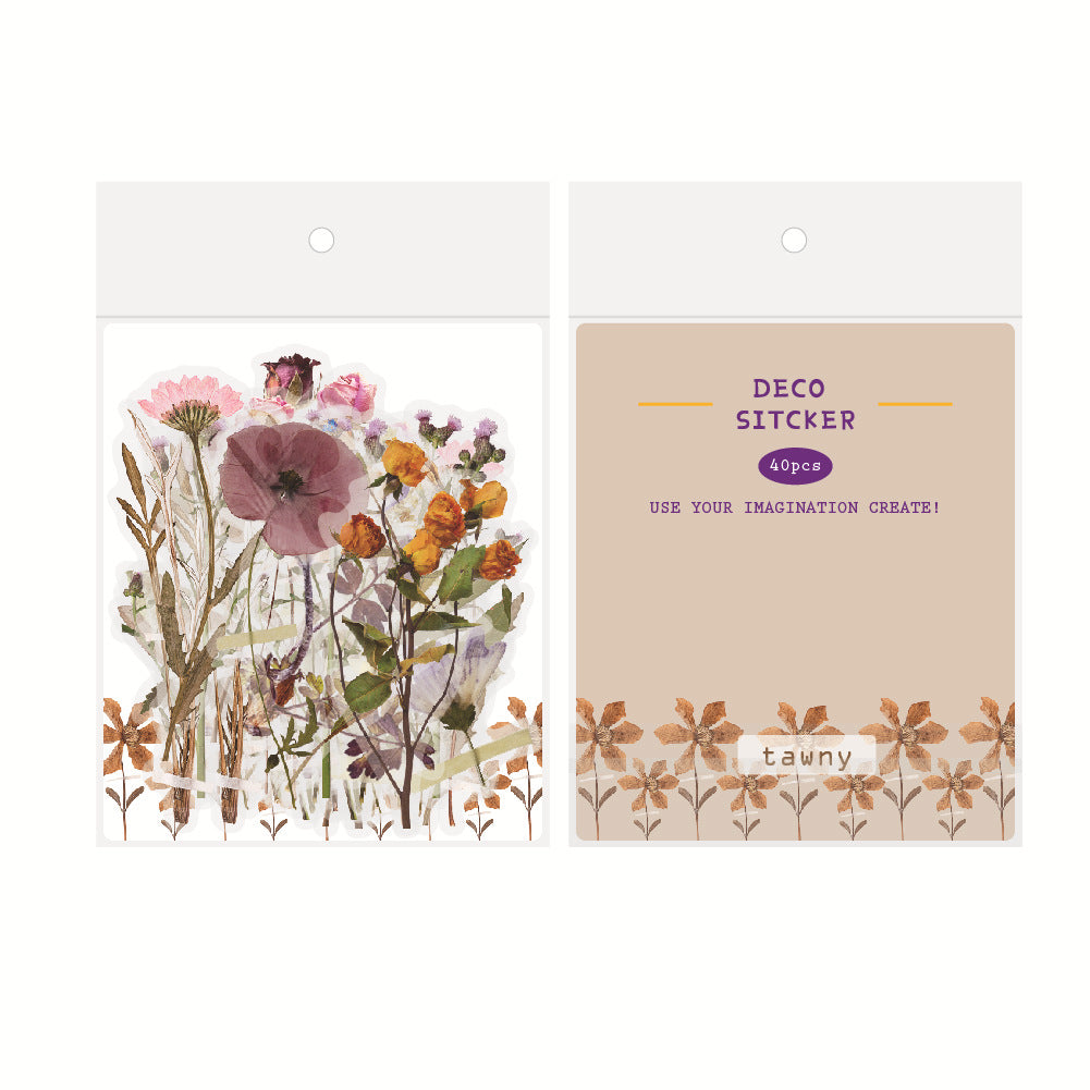 Vintage Mushroom & Flower Journal Stickers