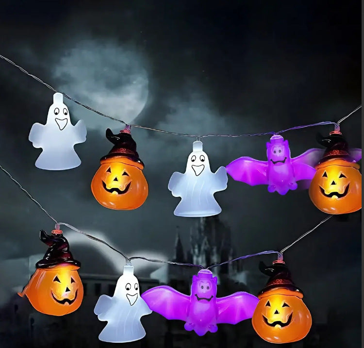 Halloween Pumpkin & Ghost String Lights