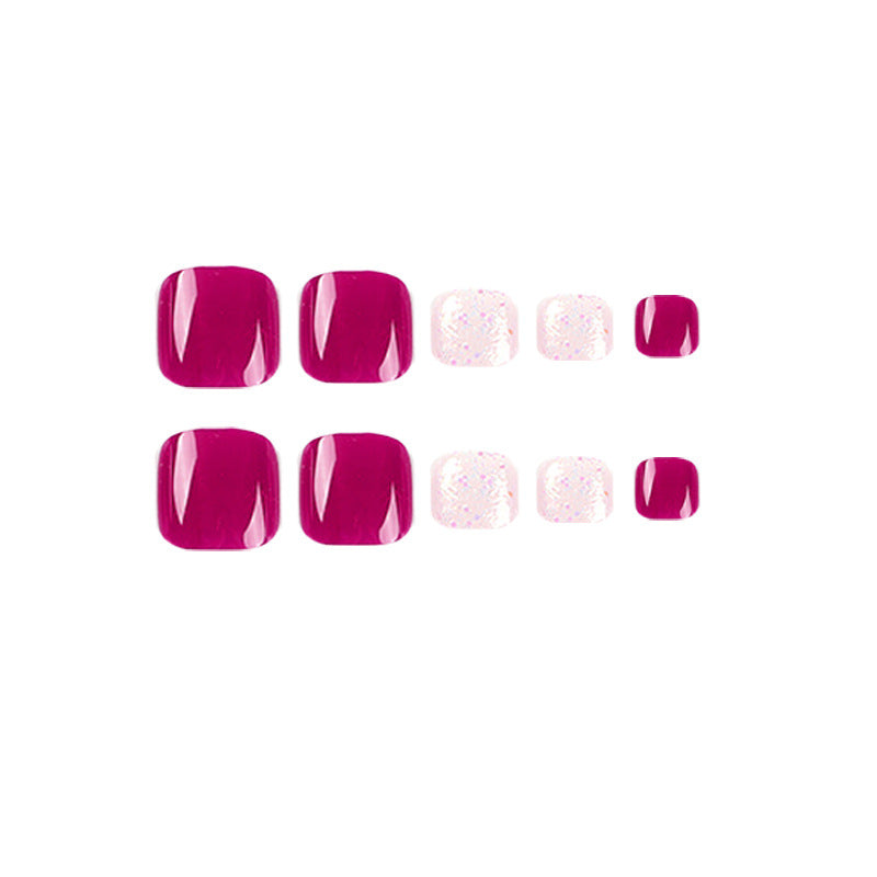 Glitter Press-On Toenails