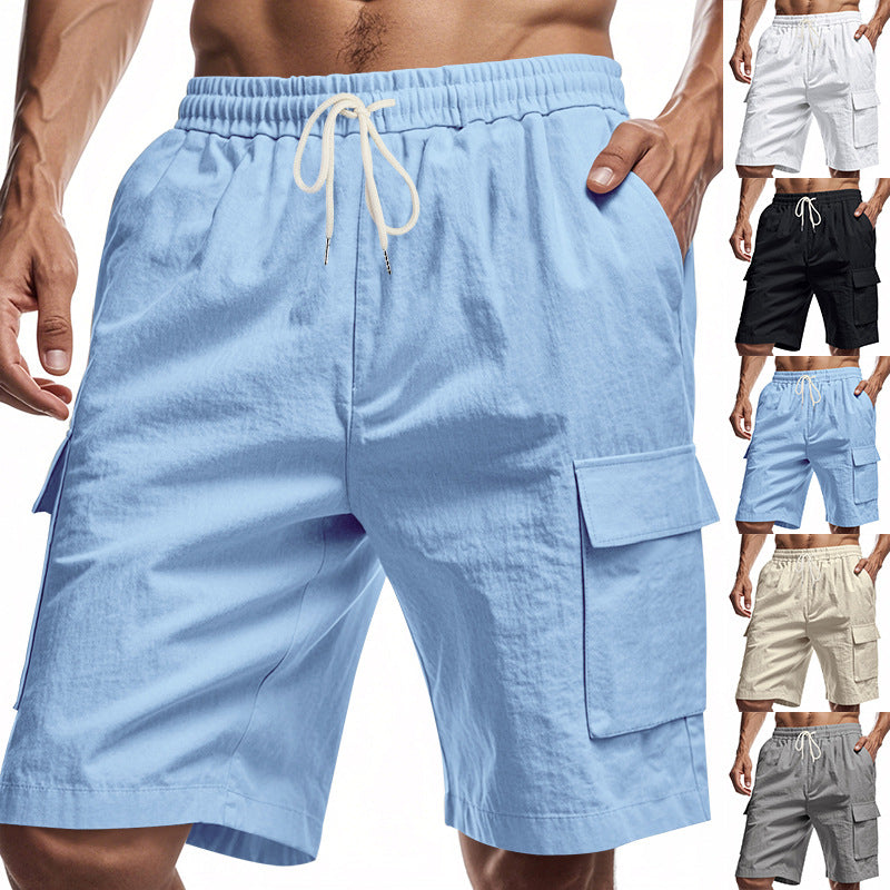 Men's Linen Drawstring Shorts