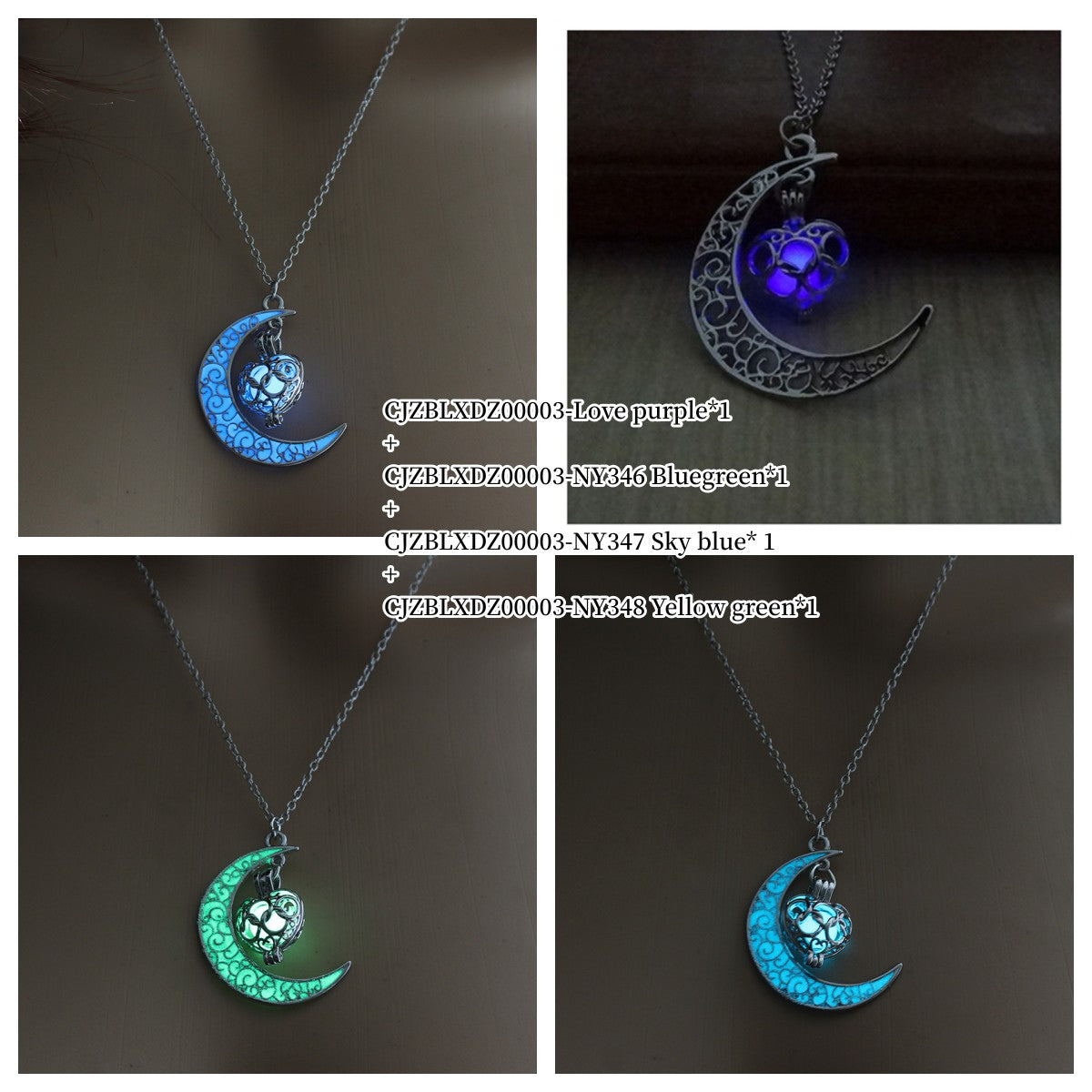 Glow-in-the-Dark Pendant Necklace