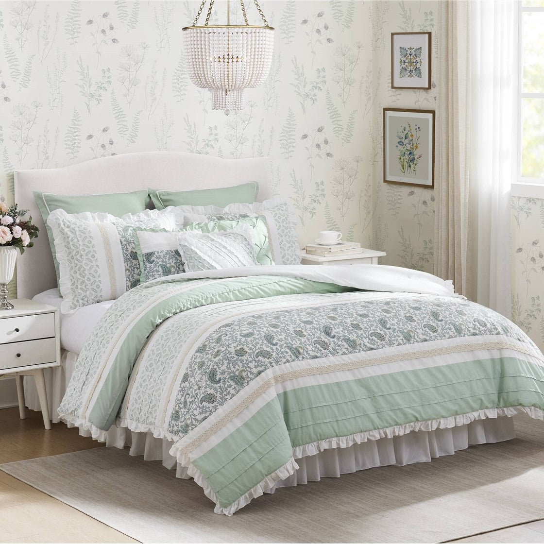 9-Piece Cotton Comforter Set (King)