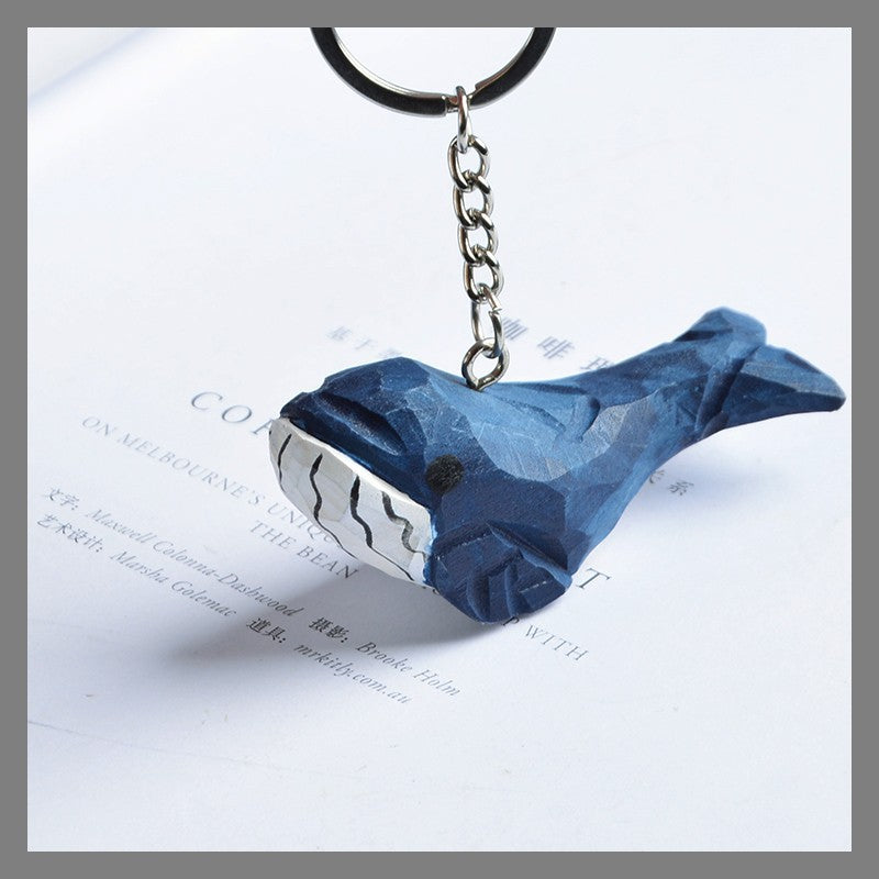 Hand-Carved Wooden Animal Figurine