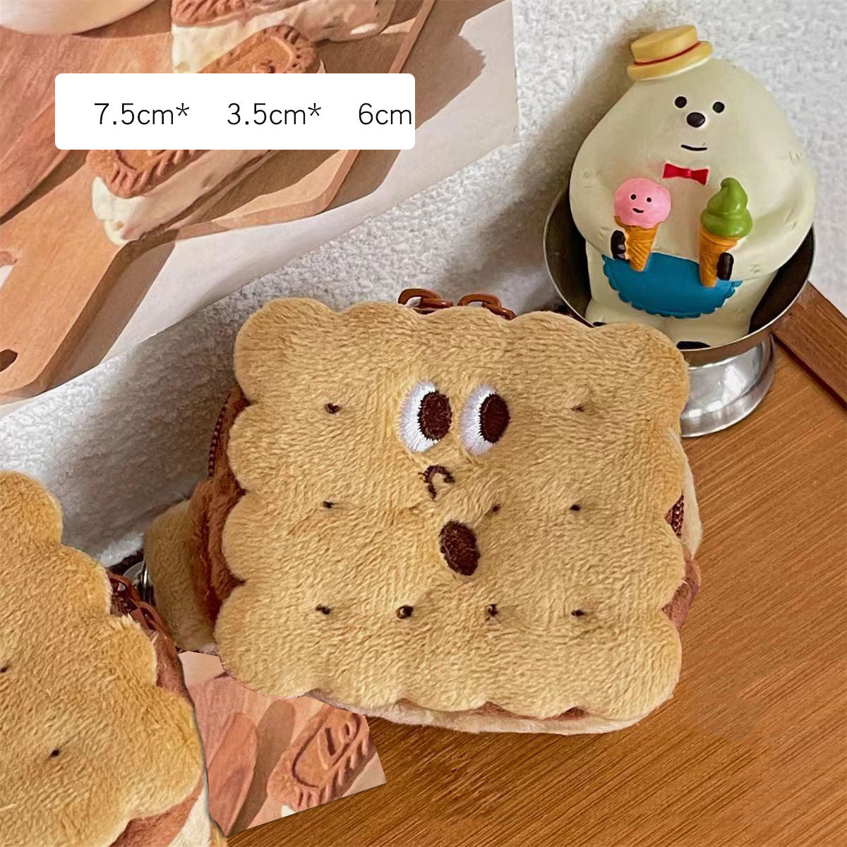 Sandwich Cookie Plush Pouch