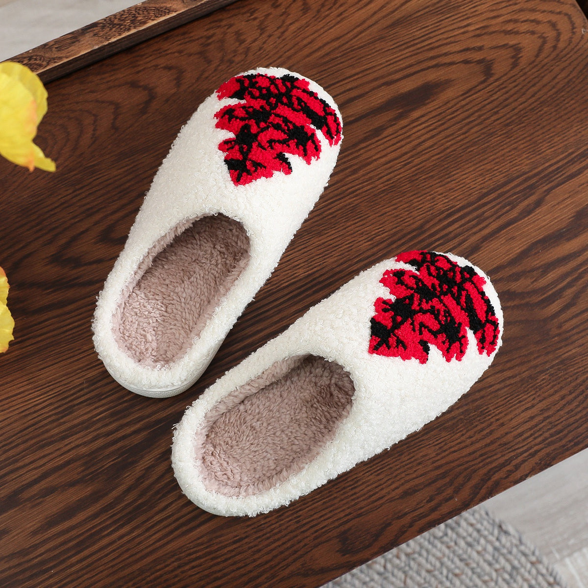 Christmas Tree Fuzzy Slippers