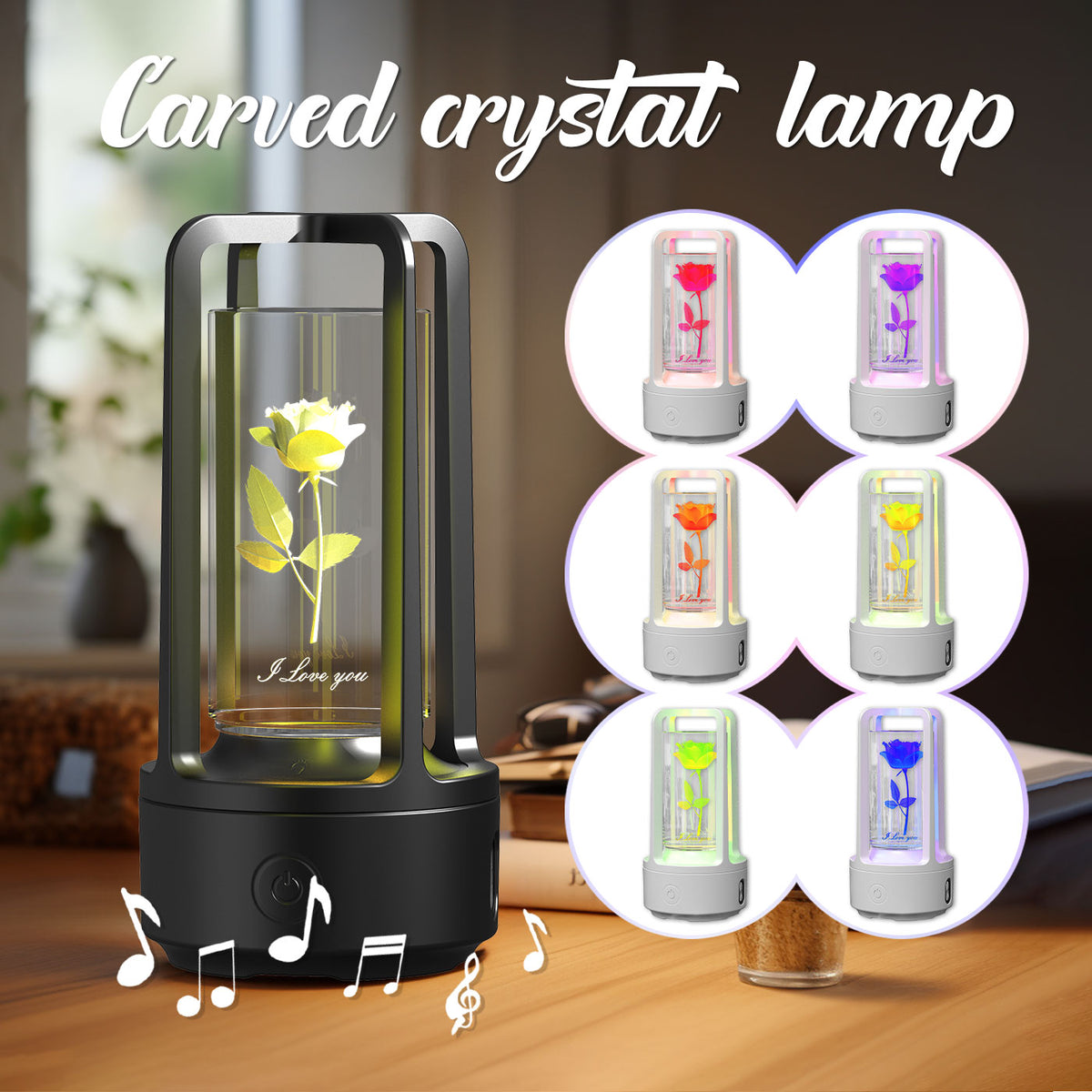 Acrylic Night Lamp & Bluetooth Speaker