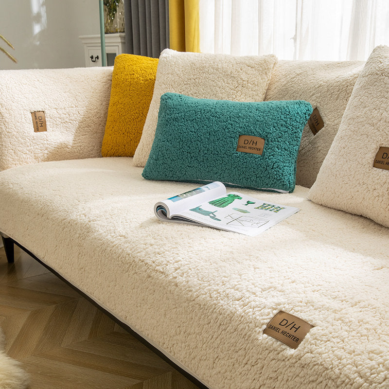 Plush Non-Slip Sofa Cover