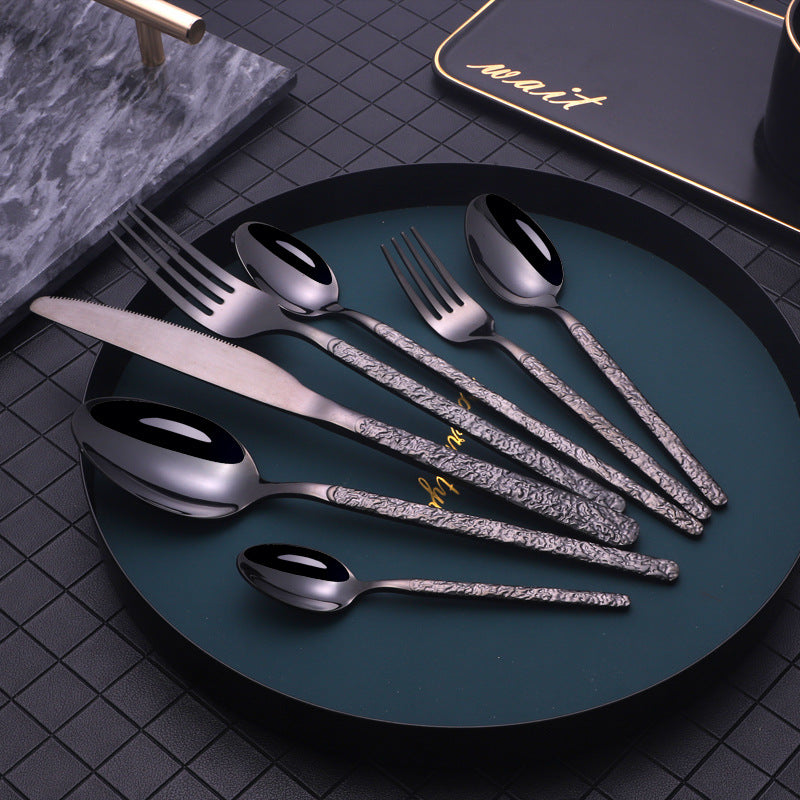 Embossed Steak Cutlery Set (7 pcs)