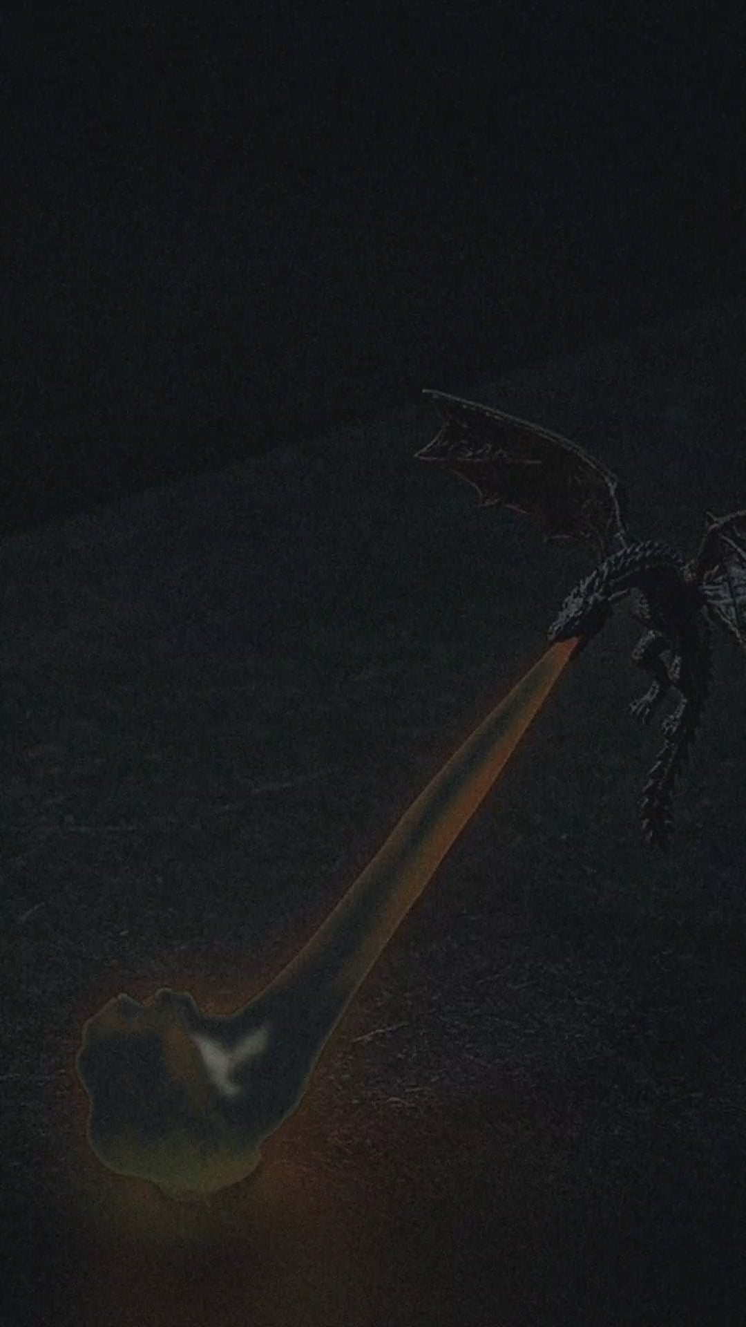 Dragon Breath LED Night Light — Golden fire and Blue ice glow